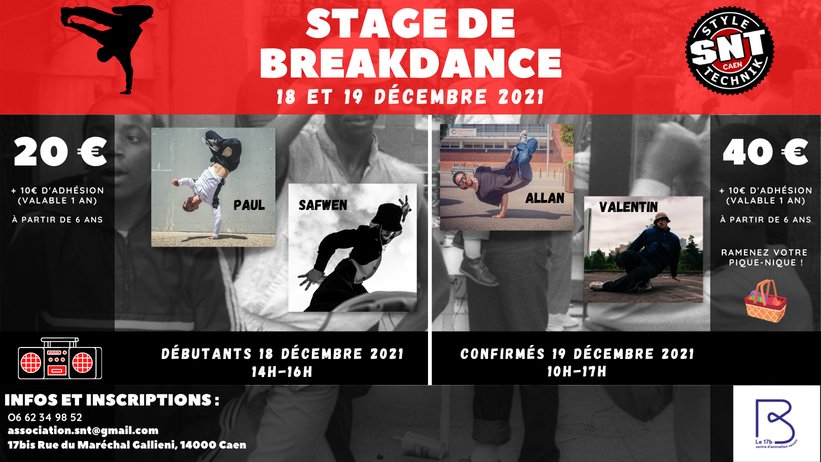 Stage breakdance Noel 2021