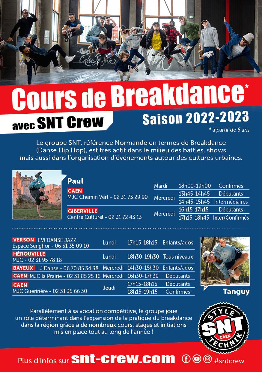 Cours Breakdance Caen Hip hop